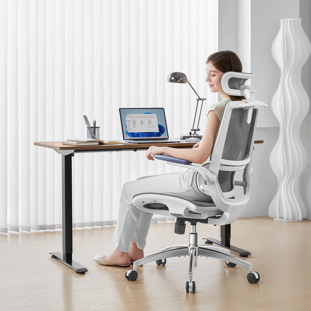 (NEW)M59ASErgonomicOfficeChairwithDual-SectionBackrest