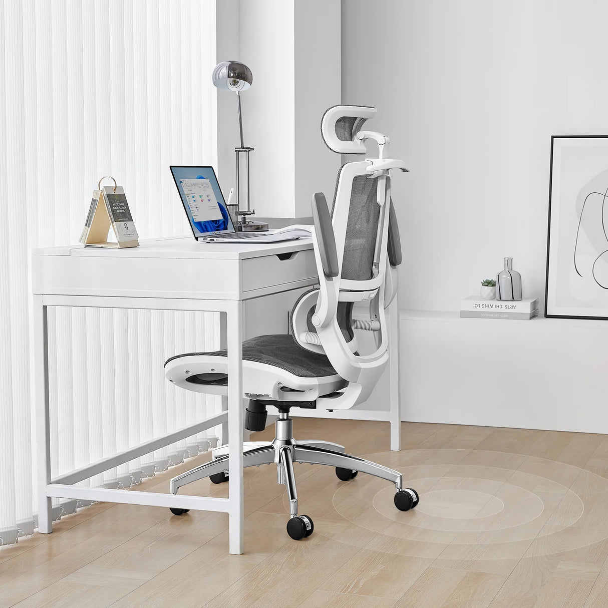 Sihoo M59AS Space-Saving Ergonomic Office Chair with Flip-Up Arms