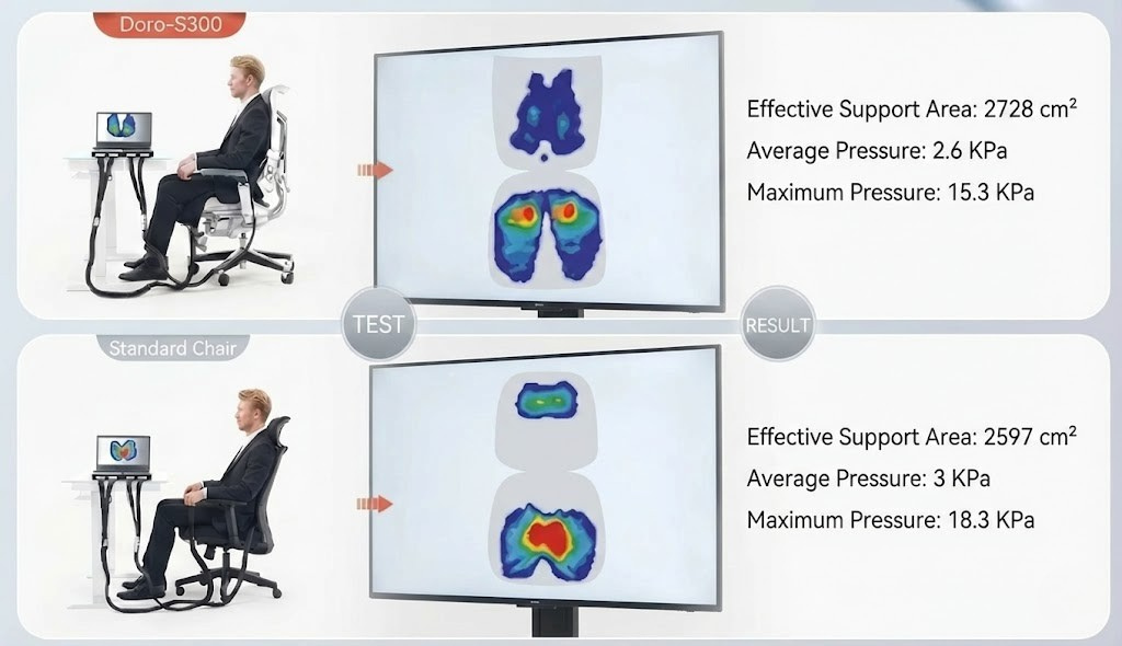 * Data based on test results from the Sihoo Ergonomics Application Association.