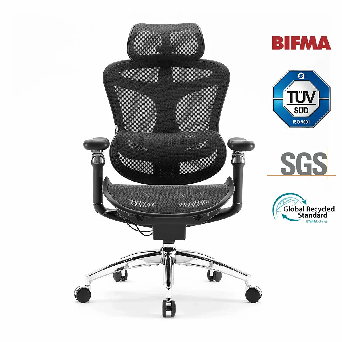 Sihoo C300 Pro Ergonomic Office Chair with Seat Depth for Long Sitting