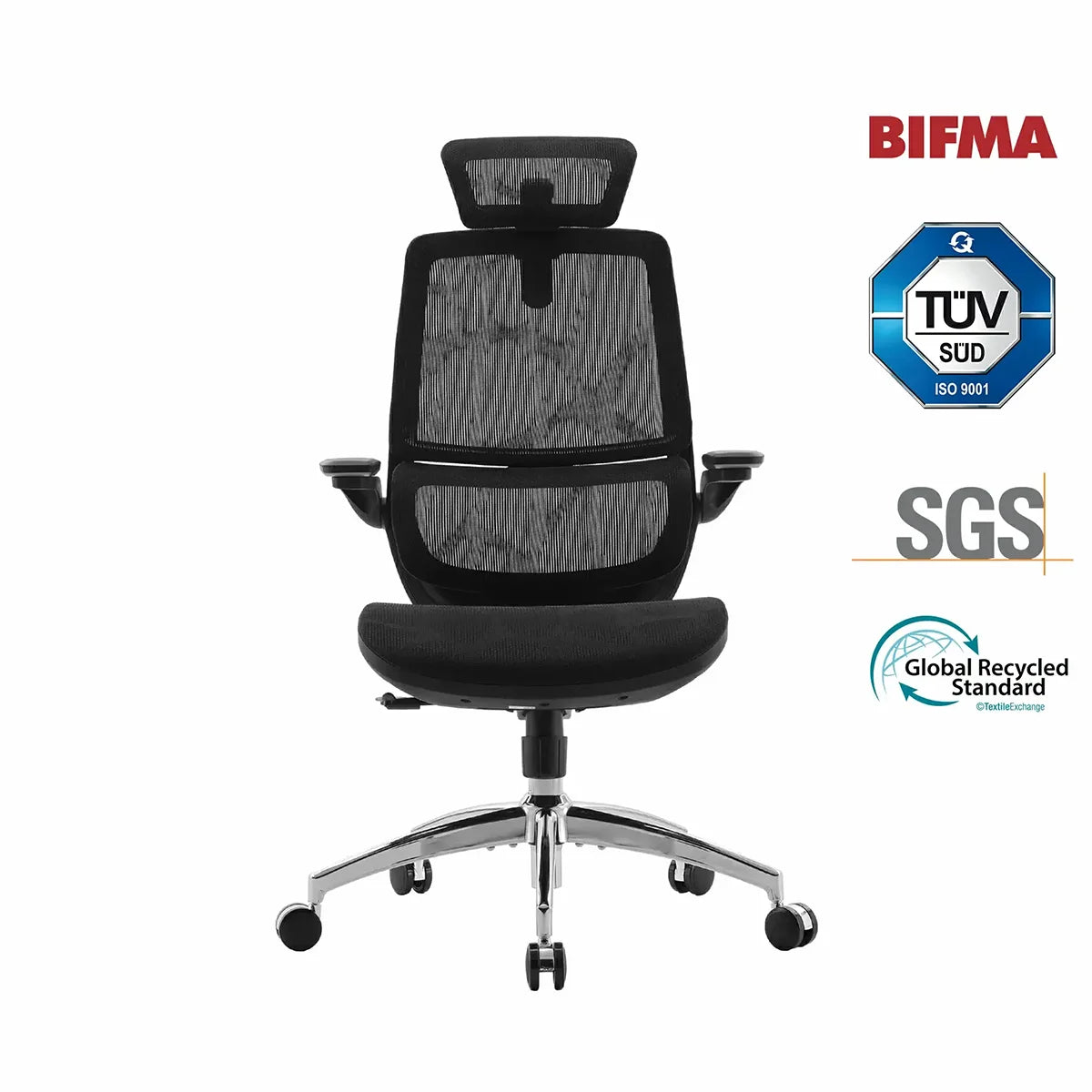 Sihoo M59AS Space-Saving Ergonomic Office Chair with Flip-Up Arms