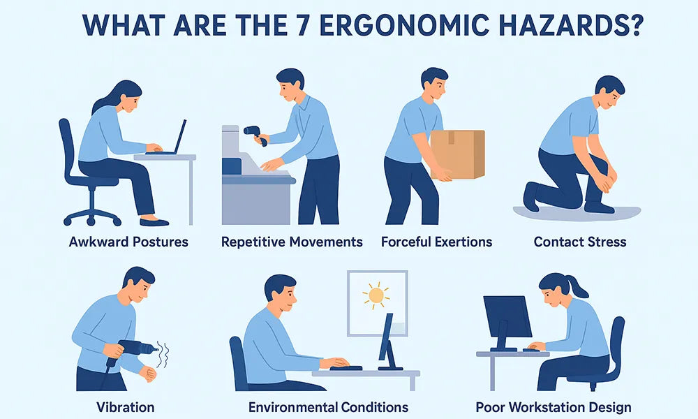 What Are the 7 Ergonomic Hazards? Complete Guide to Workplace ...