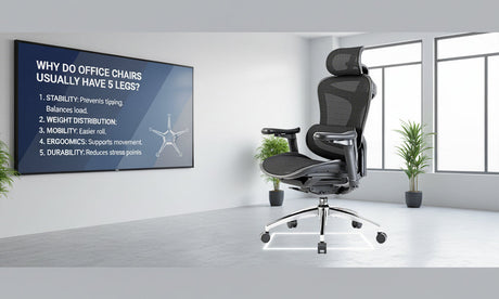 Why Office Chairs Are Designed with Five Legs Instead of Four?