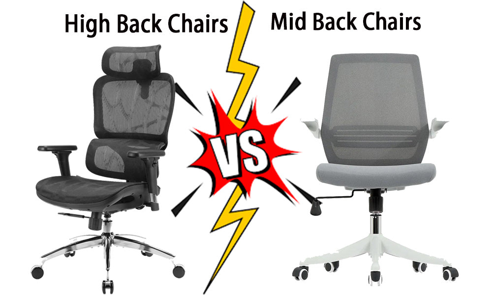 Mid Back vs High Back Chairs: What Is Most Ergonomic?