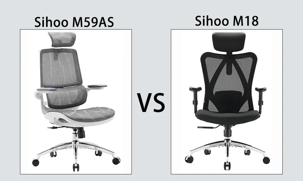Sihoo M18 vs. Sihoo M59AS: Which Ergonomic Office Chair Should You Choose?