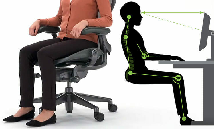 How to Stay Comfortable and Healthy While Sitting in an Ergonomic Chair