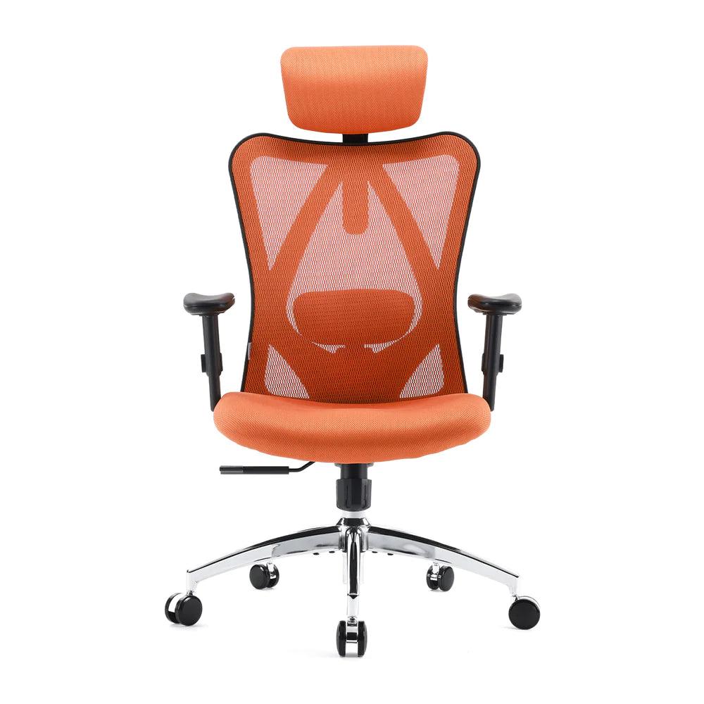 SIHOO Ergonomic High Back Office Chair Adjustable Computer Desk Chair with Lumbar Support 300lb Orange