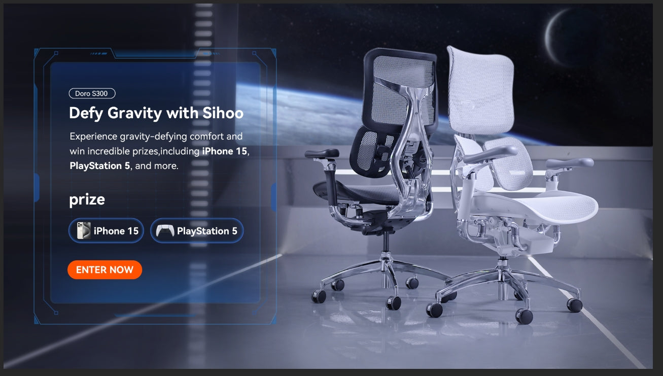 SIHOO-silla de oficina ergonómica M18 para personas grandes y altas,  reposacabezas ajustable con reposabrazos 2D, soporte Lumbar y ruedas de PU  - AliExpress