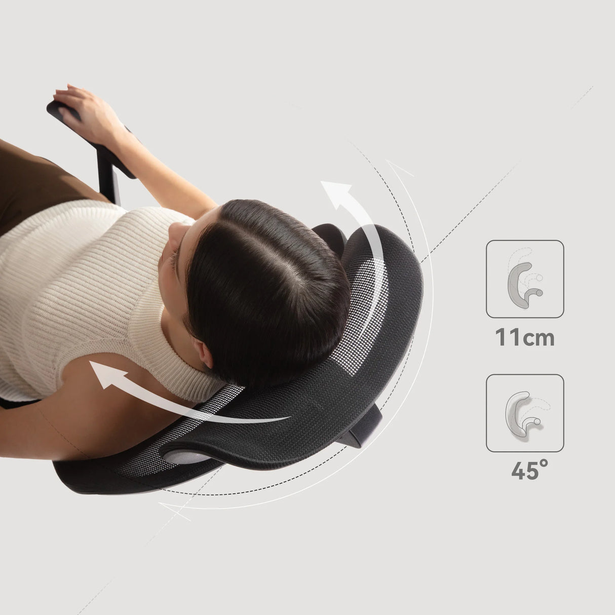 M56C Ergonomic Office Chair with Ultra-Wide Dual-Section Backrest