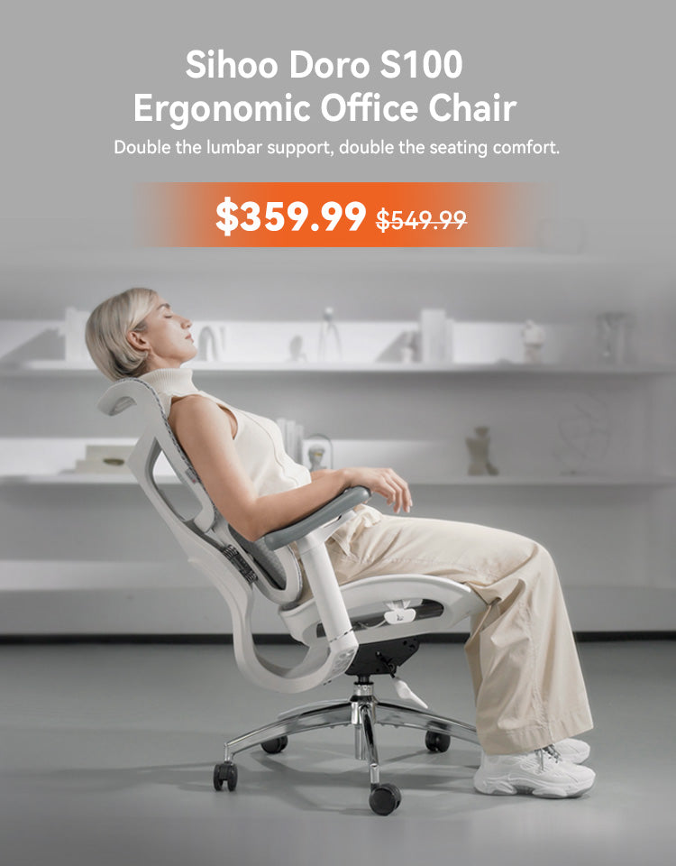 SIHOO M18 Ergonomic Office Chair for Big and Tall People Adjustable  Headrest with 2D Armrest Lumbar Support and PU Wheels Swivel Tilt Function  Black - Coupon Codes, Promo Codes, Daily Deals, Save
