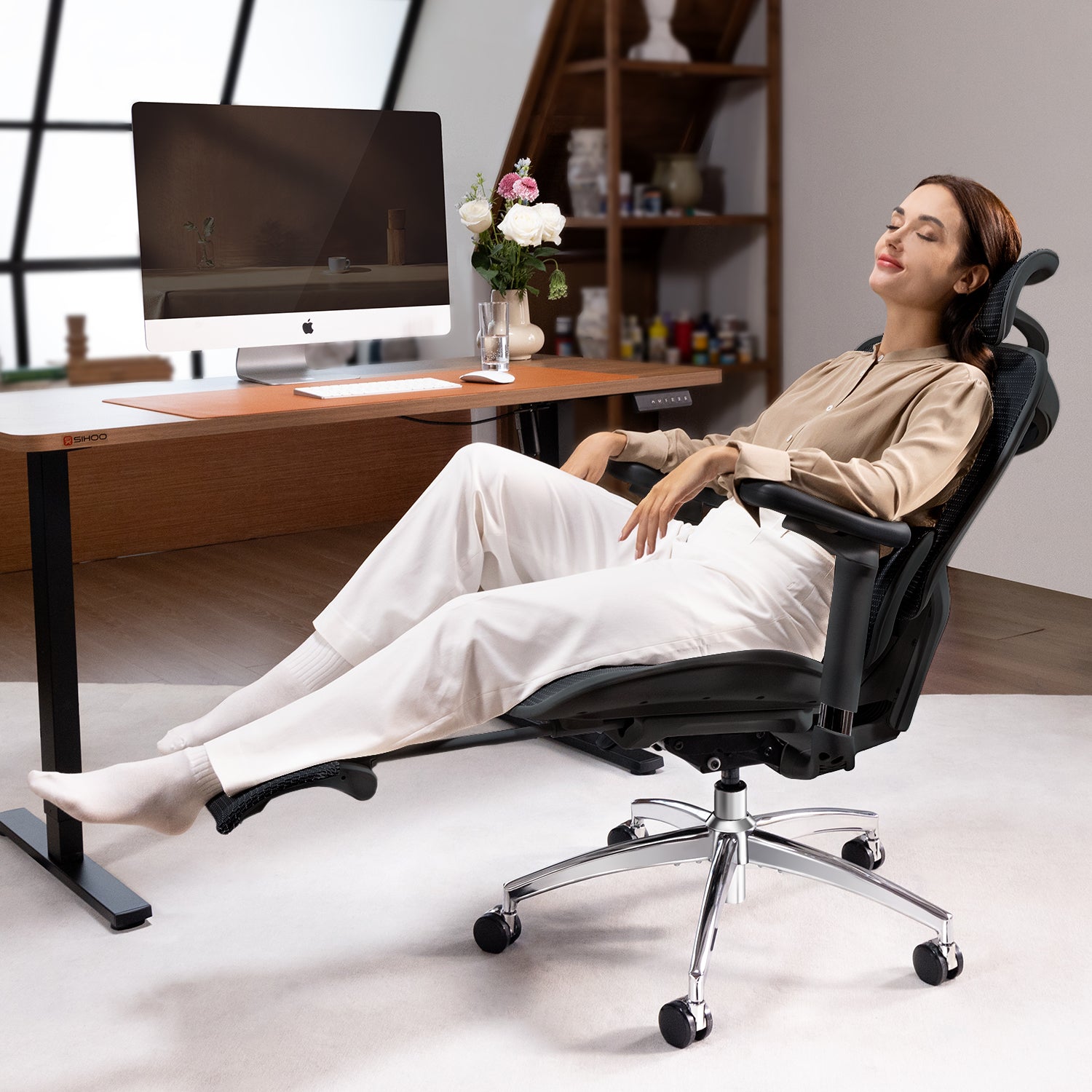 Sihoo C300 Ergonomic Office Chair - Footrest Version