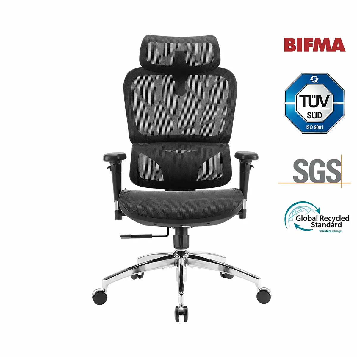 M56B Mesh Ergonomic Office Chair with Cotton Seat Cushion