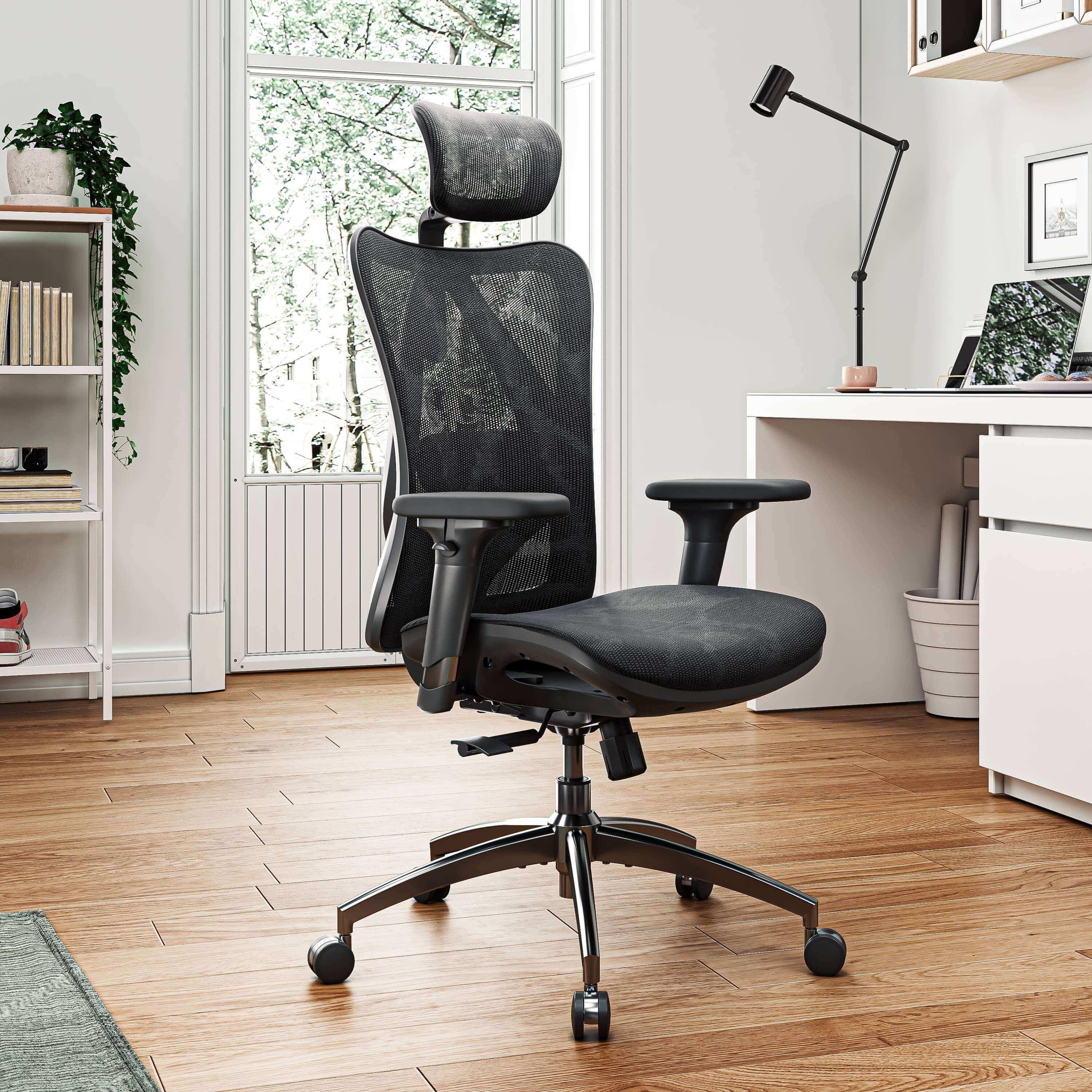 Sihoo M18 Classic Office Chair With Triple Spinal Relief - (Black) -  Bunnings Australia